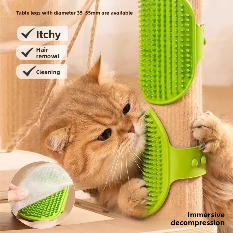 Pet cats can relieve stress by getting their fur brushedcomb