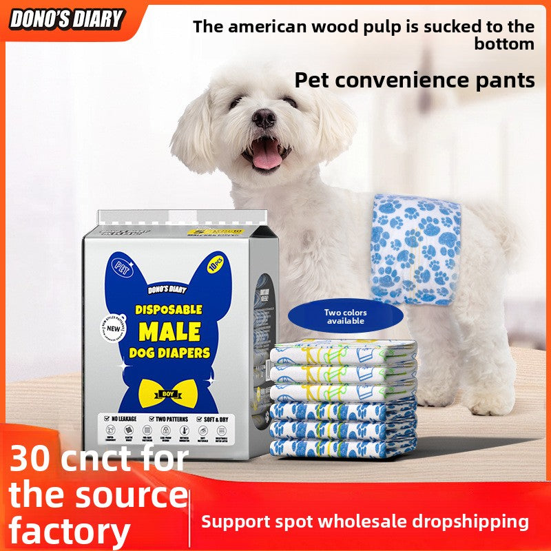 Dog Diapers Pet Diapers Male Dog Female Dog Sanitary Pants Sanitary Pads 