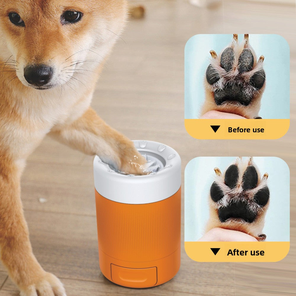 Pet Foot Washing Cup Dog Outdoor Cleaning Beauty Paw Washing Artifact Intelligent Automatic Foot Bath Cup Tool
