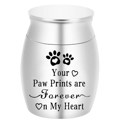 Metal Pet Urn Storage Memorial Pet Urn Funeral Small Animal Cat Dog Urn