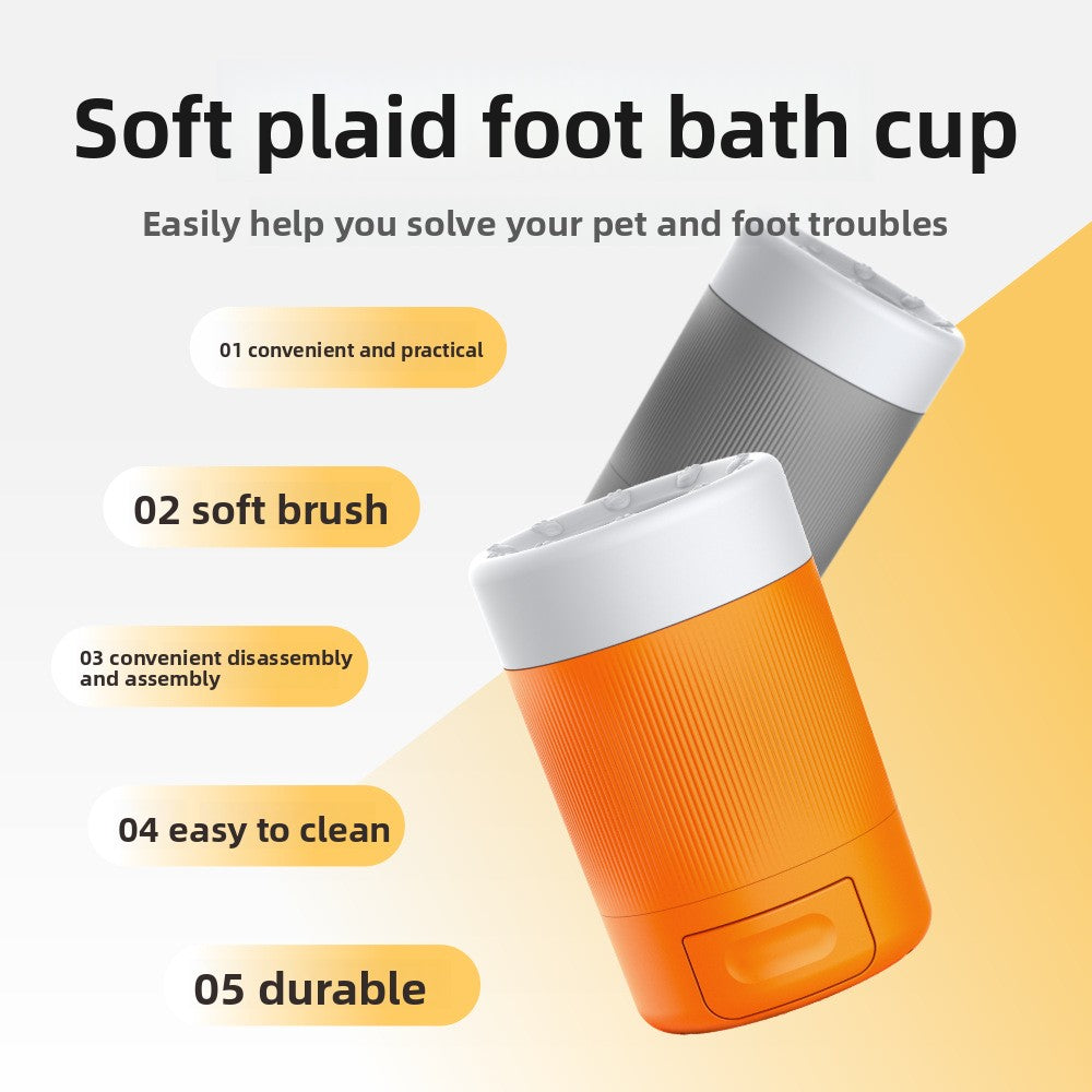 Pet Foot Washing Cup Dog Outdoor Cleaning Beauty Paw Washing Artifact Intelligent Automatic Foot Bath Cup Tool
