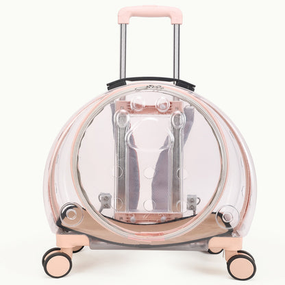 Pet Box New Transparent Simple Large Capacity Portable Creative Pet Backpack Space Capsule Dog Cat Luggage 