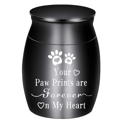 Metal Pet Urn Storage Memorial Pet Urn Funeral Small Animal Cat Dog Urn