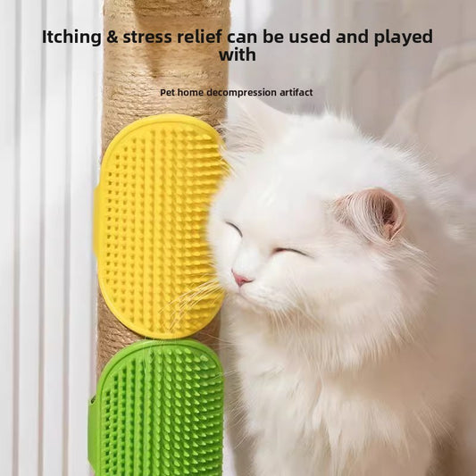Pet cats can relieve stress by getting their fur brushedcomb