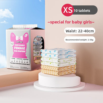 Dog Diapers Pet Diapers Male Dog Female Dog Sanitary Pants Sanitary Pads 