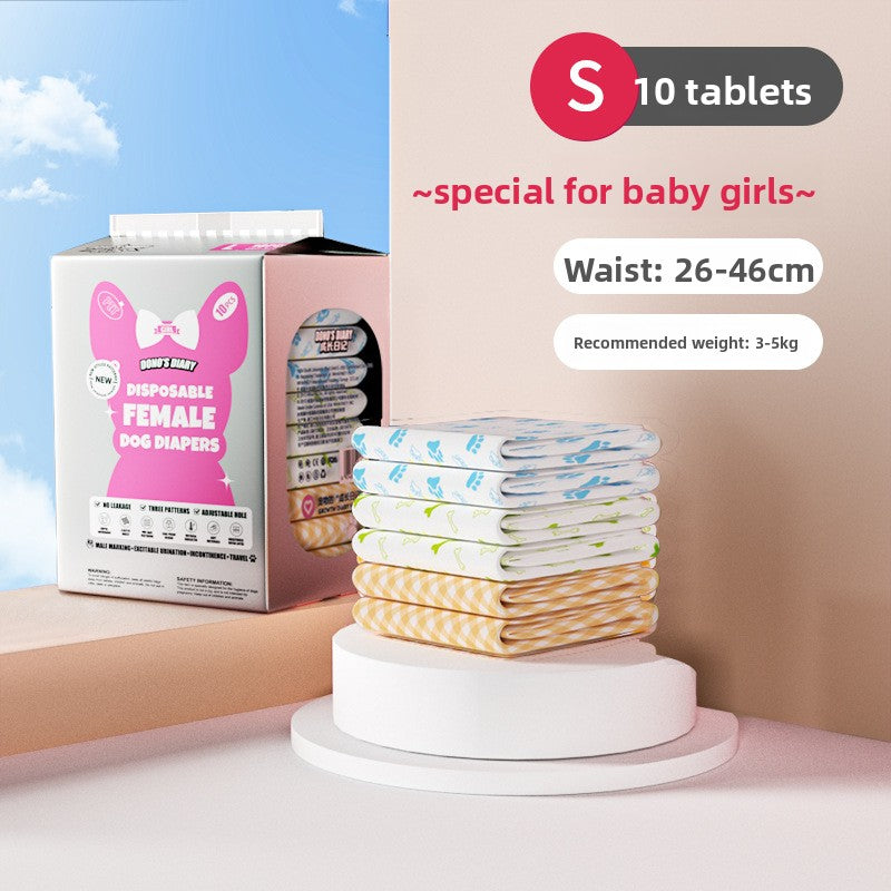Dog Diapers Pet Diapers Male Dog Female Dog Sanitary Pants Sanitary Pads 