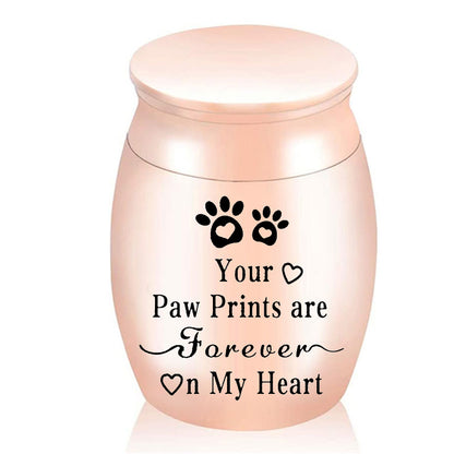 Metal Pet Urn Storage Memorial Pet Urn Funeral Small Animal Cat Dog Urn