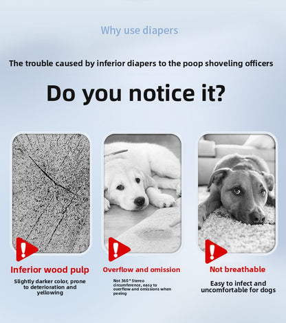 Dog Diapers Pet Diapers Male Dog Female Dog Sanitary Pants Sanitary Pads 
