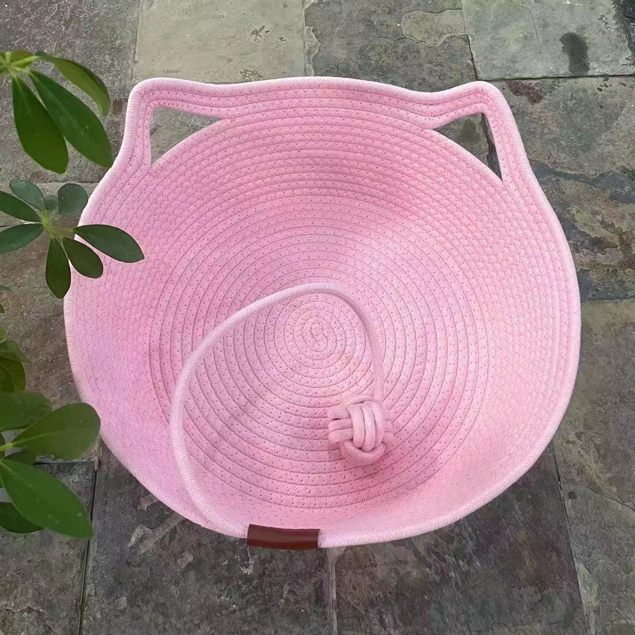 Rattan Customizable Cat Bed Woven Cat Ball Integrated Pet Bed Summer Cooling Mat Cat Bed Cat Warm Mat 