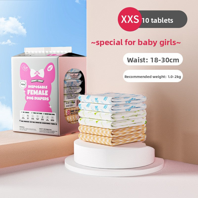 Dog Diapers Pet Diapers Male Dog Female Dog Sanitary Pants Sanitary Pads 