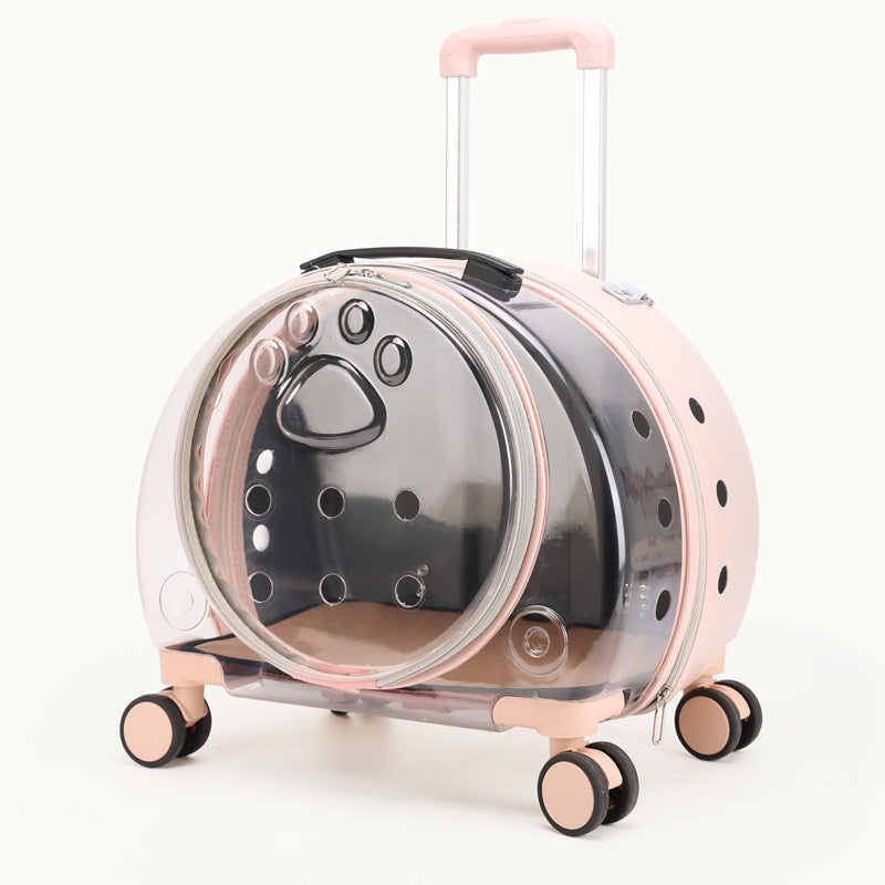Pet Box New Transparent Simple Large Capacity Portable Creative Pet Backpack Space Capsule Dog Cat Luggage 