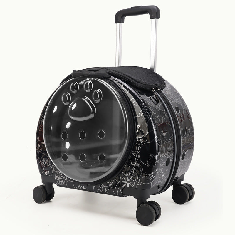 Pet Box New Transparent Simple Large Capacity Portable Creative Pet Backpack Space Capsule Dog Cat Luggage 