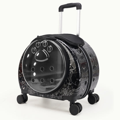 Pet Box New Transparent Simple Large Capacity Portable Creative Pet Backpack Space Capsule Dog Cat Luggage 
