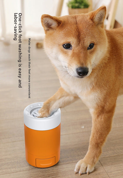 Pet Foot Washing Cup Dog Outdoor Cleaning Beauty Paw Washing Artifact Intelligent Automatic Foot Bath Cup Tool