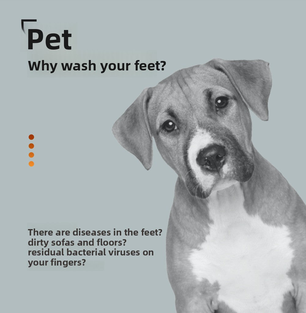 Pet Foot Washing Cup Dog Outdoor Cleaning Beauty Paw Washing Artifact Intelligent Automatic Foot Bath Cup Tool
