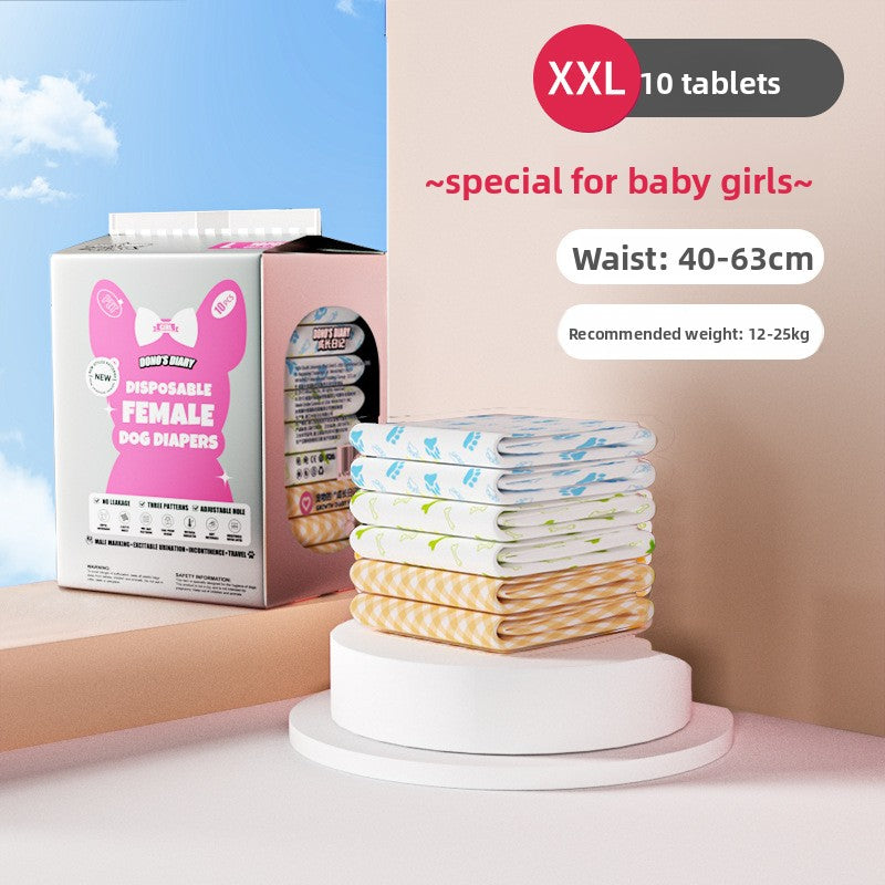 Dog Diapers Pet Diapers Male Dog Female Dog Sanitary Pants Sanitary Pads 