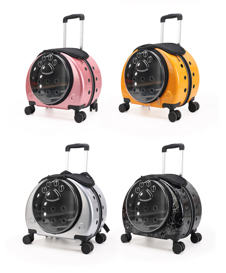 Pet Box New Transparent Simple Large Capacity Portable Creative Pet Backpack Space Capsule Dog Cat Luggage 