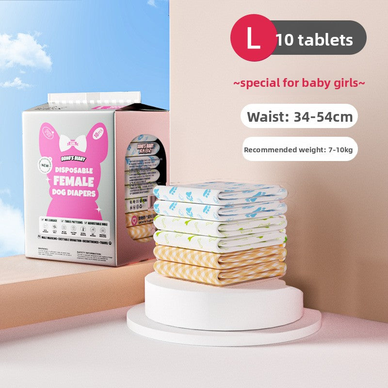 Dog Diapers Pet Diapers Male Dog Female Dog Sanitary Pants Sanitary Pads 