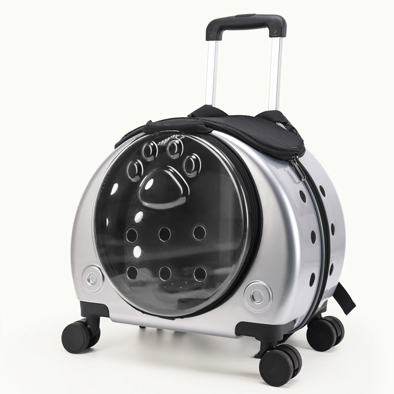 Pet Box New Transparent Simple Large Capacity Portable Creative Pet Backpack Space Capsule Dog Cat Luggage 