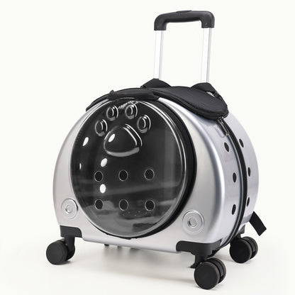 Pet Box New Transparent Simple Large Capacity Portable Creative Pet Backpack Space Capsule Dog Cat Luggage 