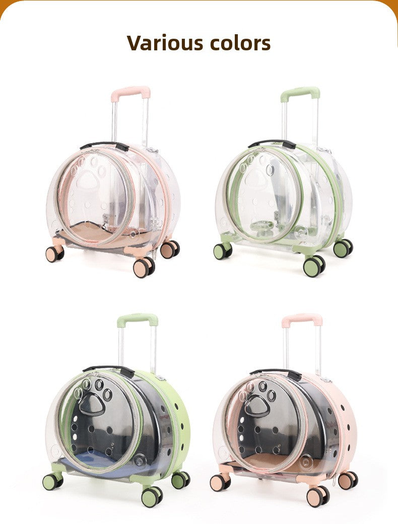Pet Box New Transparent Simple Large Capacity Portable Creative Pet Backpack Space Capsule Dog Cat Luggage 