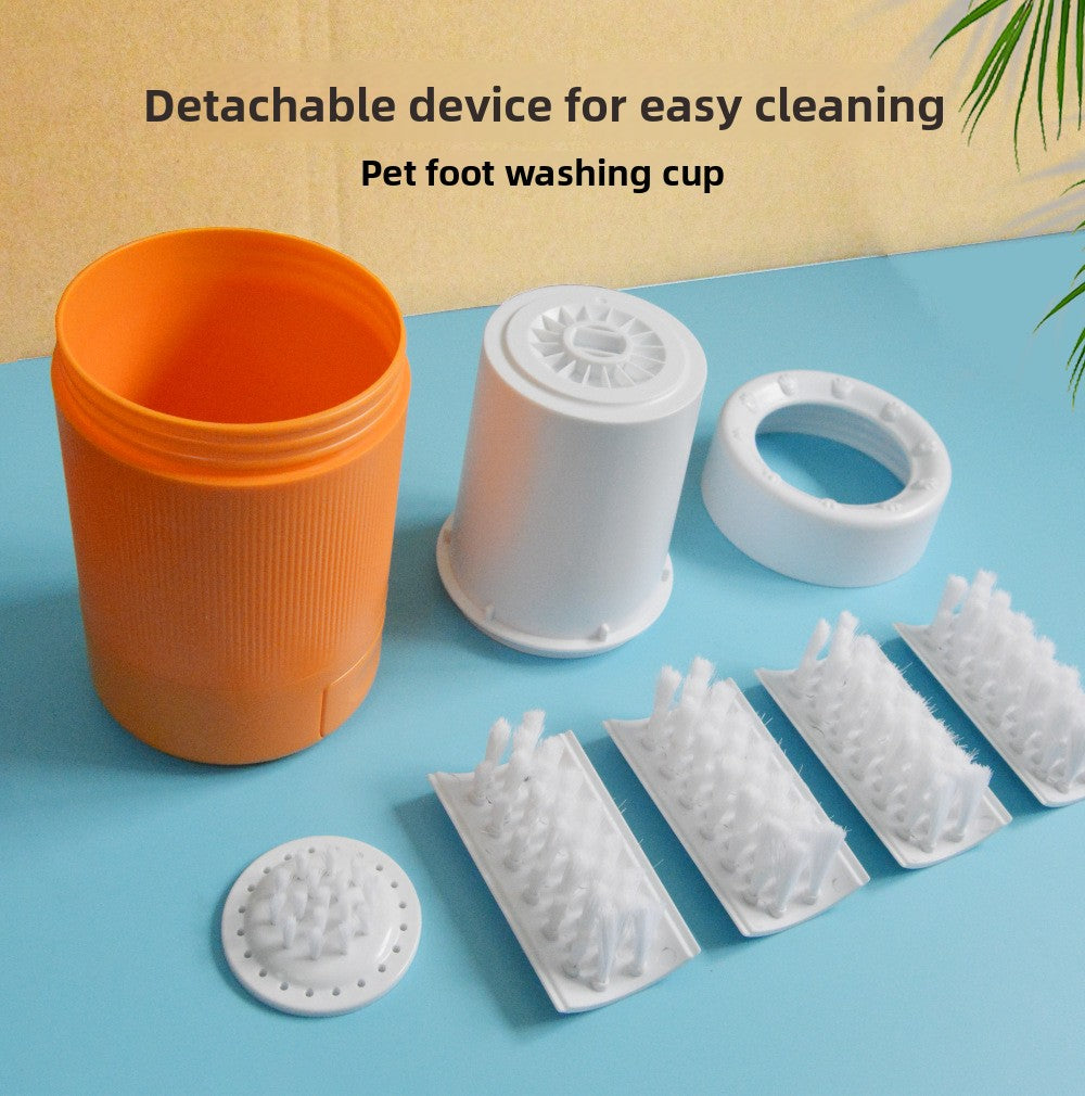 Pet Foot Washing Cup Dog Outdoor Cleaning Beauty Paw Washing Artifact Intelligent Automatic Foot Bath Cup Tool
