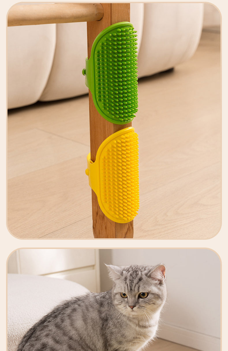 Cat Scratching Post Pet Table Leg Strap Comb Silicone Wall Corner Massage Kitten Scratching Board Cat Toy Hair Scratching Supplies 
