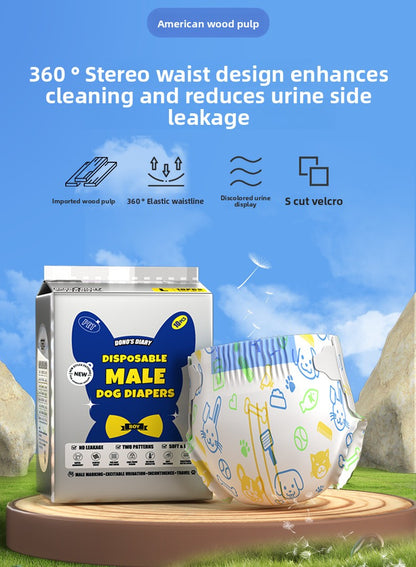 Dog Diapers Pet Diapers Male Dog Female Dog Sanitary Pants Sanitary Pads 