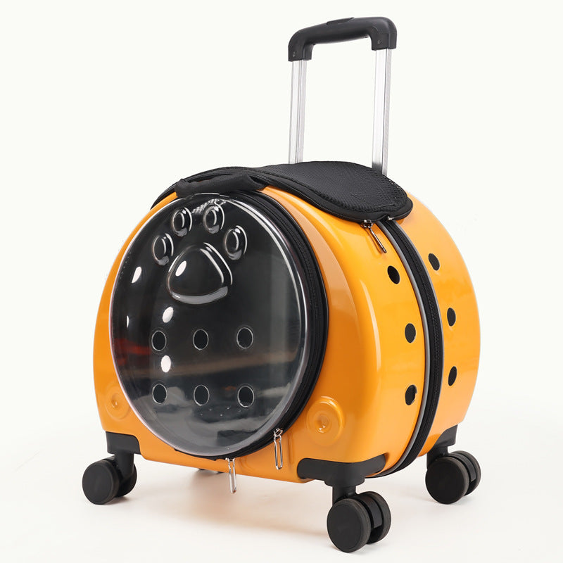 Pet Box New Transparent Simple Large Capacity Portable Creative Pet Backpack Space Capsule Dog Cat Luggage 