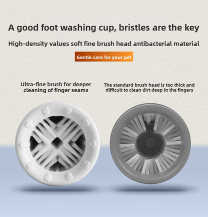 Pet Foot Washing Cup Dog Outdoor Cleaning Beauty Paw Washing Artifact Intelligent Automatic Foot Bath Cup Tool