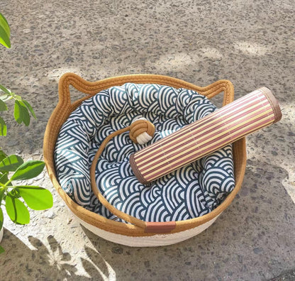 Rattan Customizable Cat Bed Woven Cat Ball Integrated Pet Bed Summer Cooling Mat Cat Bed Cat Warm Mat 