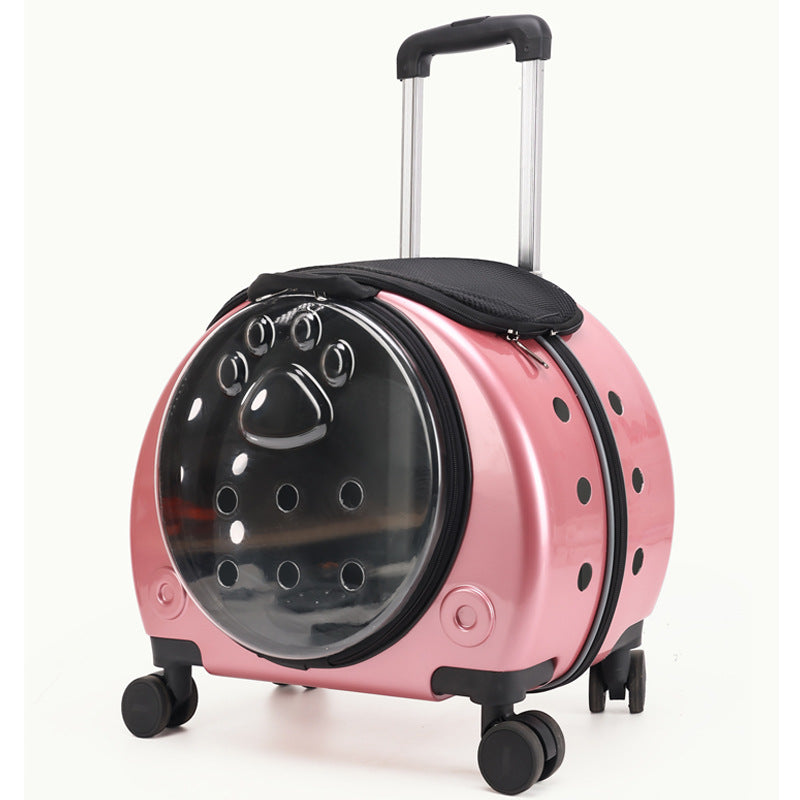Pet Box New Transparent Simple Large Capacity Portable Creative Pet Backpack Space Capsule Dog Cat Luggage 
