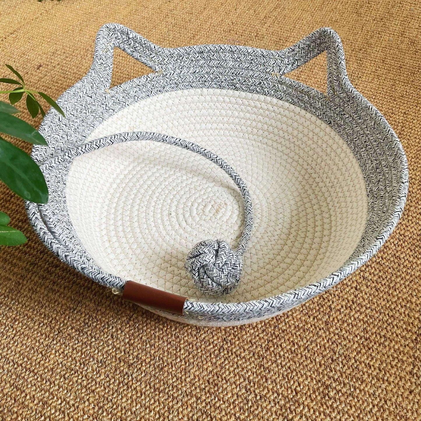 Rattan Customizable Cat Bed Woven Cat Ball Integrated Pet Bed Summer Cooling Mat Cat Bed Cat Warm Mat 