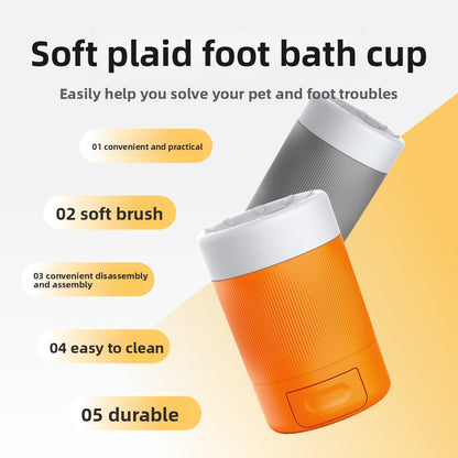 Pet Foot Washing Cup Dog Outdoor Cleaning Beauty Paw Washing Artifact Intelligent Automatic Foot Bath Cup Tool