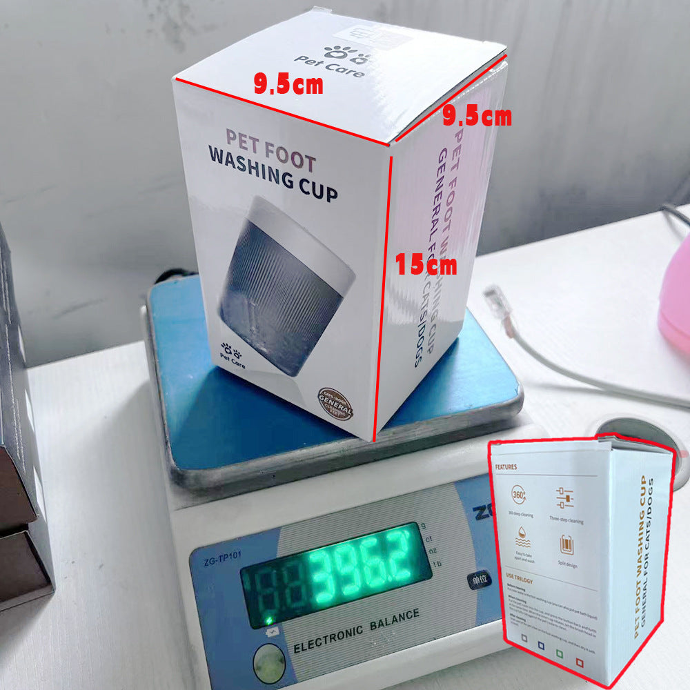 Pet Foot Washing Cup Dog Outdoor Cleaning Beauty Paw Washing Artifact Intelligent Automatic Foot Bath Cup Tool