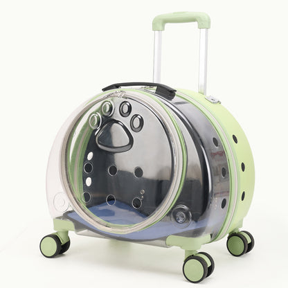 Pet Box New Transparent Simple Large Capacity Portable Creative Pet Backpack Space Capsule Dog Cat Luggage 